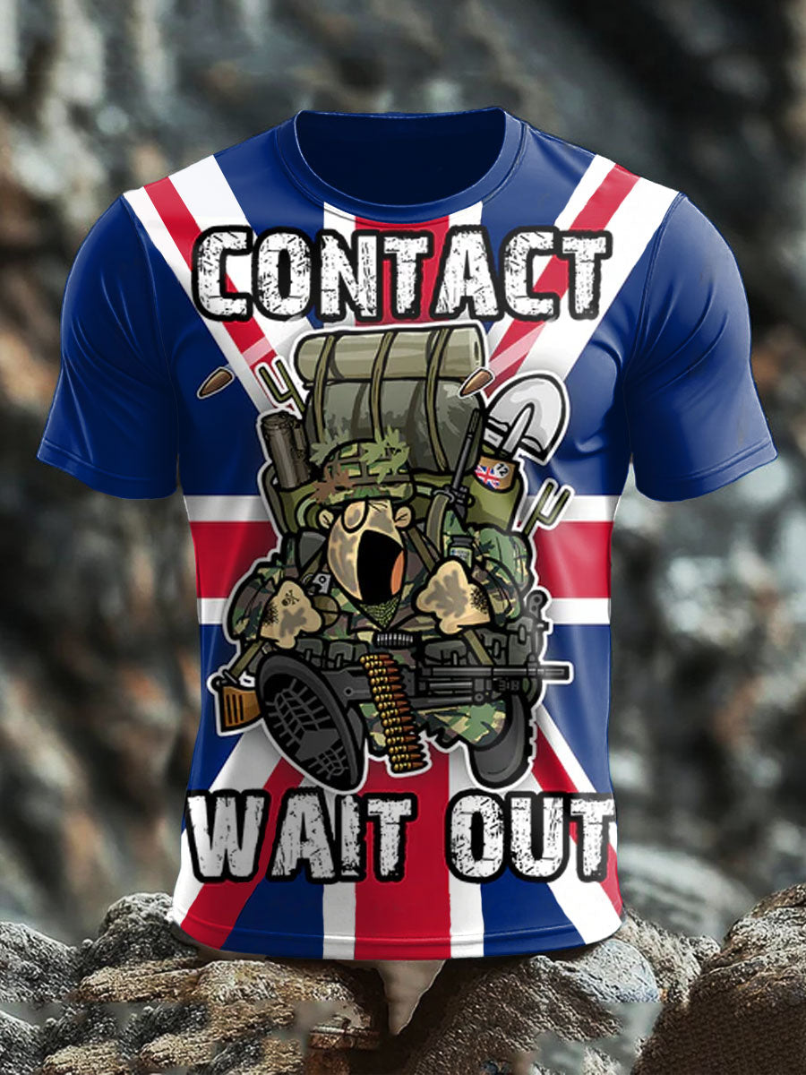 Men's British Veteran Print short sleeves t-shirt