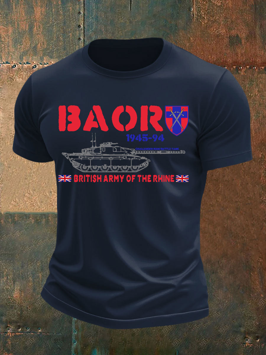 Men's Veterans British Army imitation cotton short-sleeved T-shirt