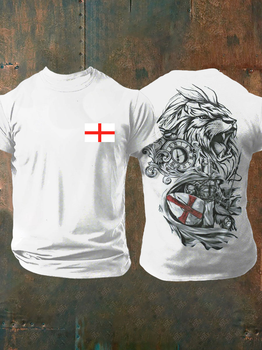 Men's English Crusaders Printed short sleeves t-shirt
