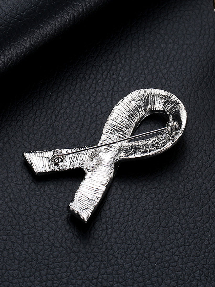 Women's breast cancer pink brooch