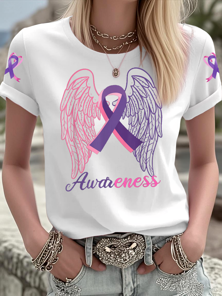 Women's Breast Cancer short-sleeved T-shirt
