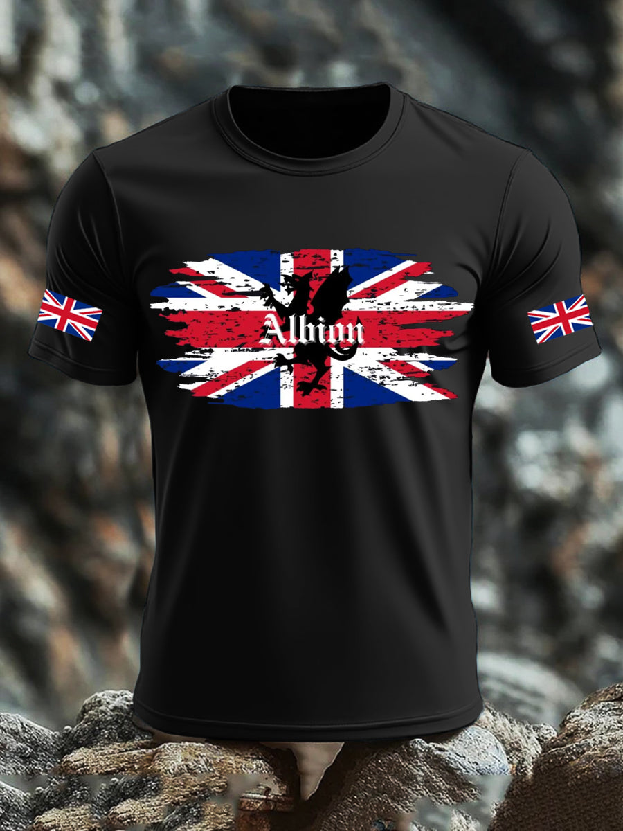 Men's UK Flag Printed T-shirt