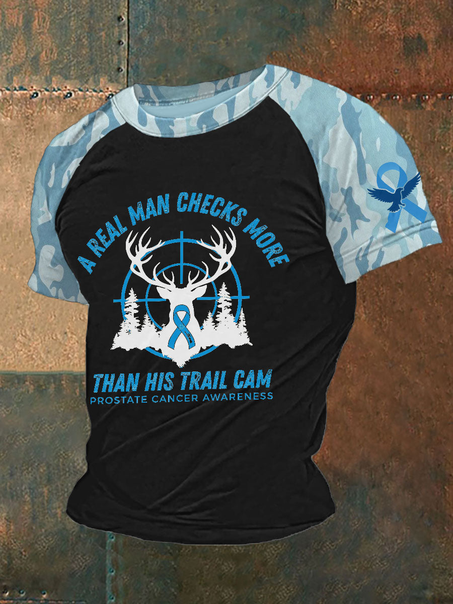 Men's Prostate Cancer Awareness Print T-Shirt