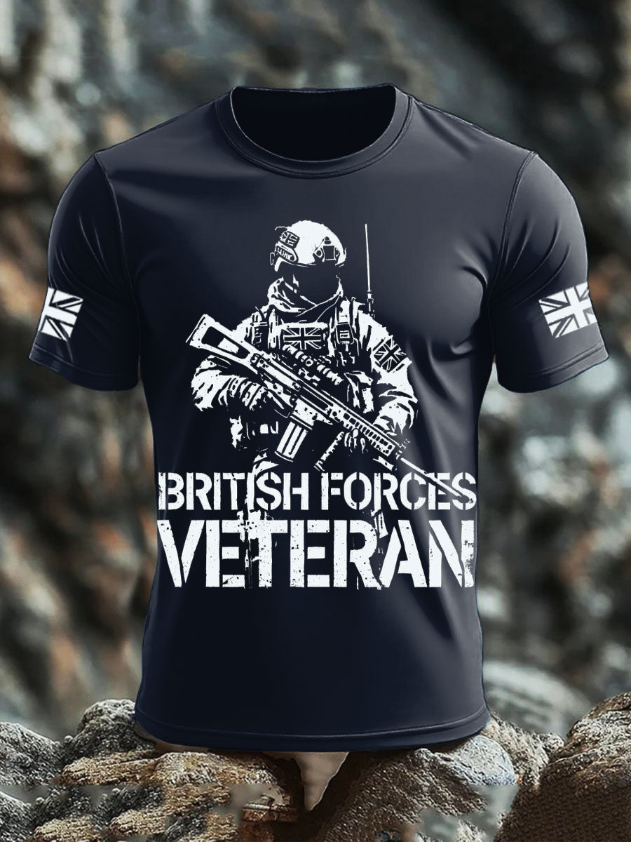 Men's British Veteran short sleeves t-shirt