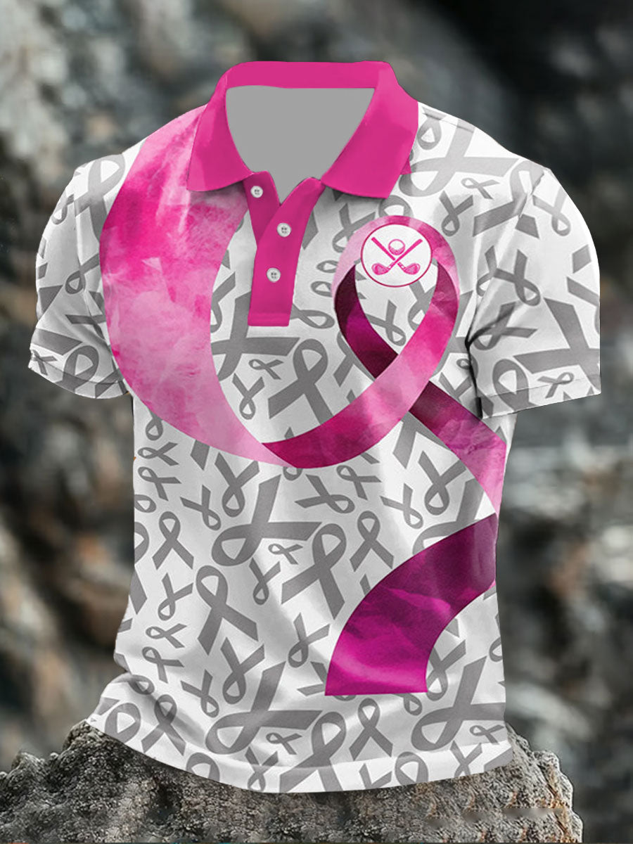 Men's Breast Cancer Flag Tops