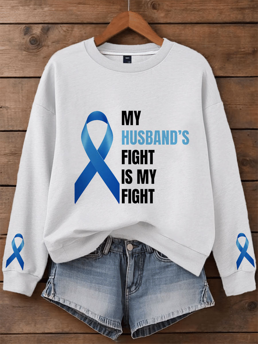 Women's Prostate Cancer Awareness Family Sweatshirt