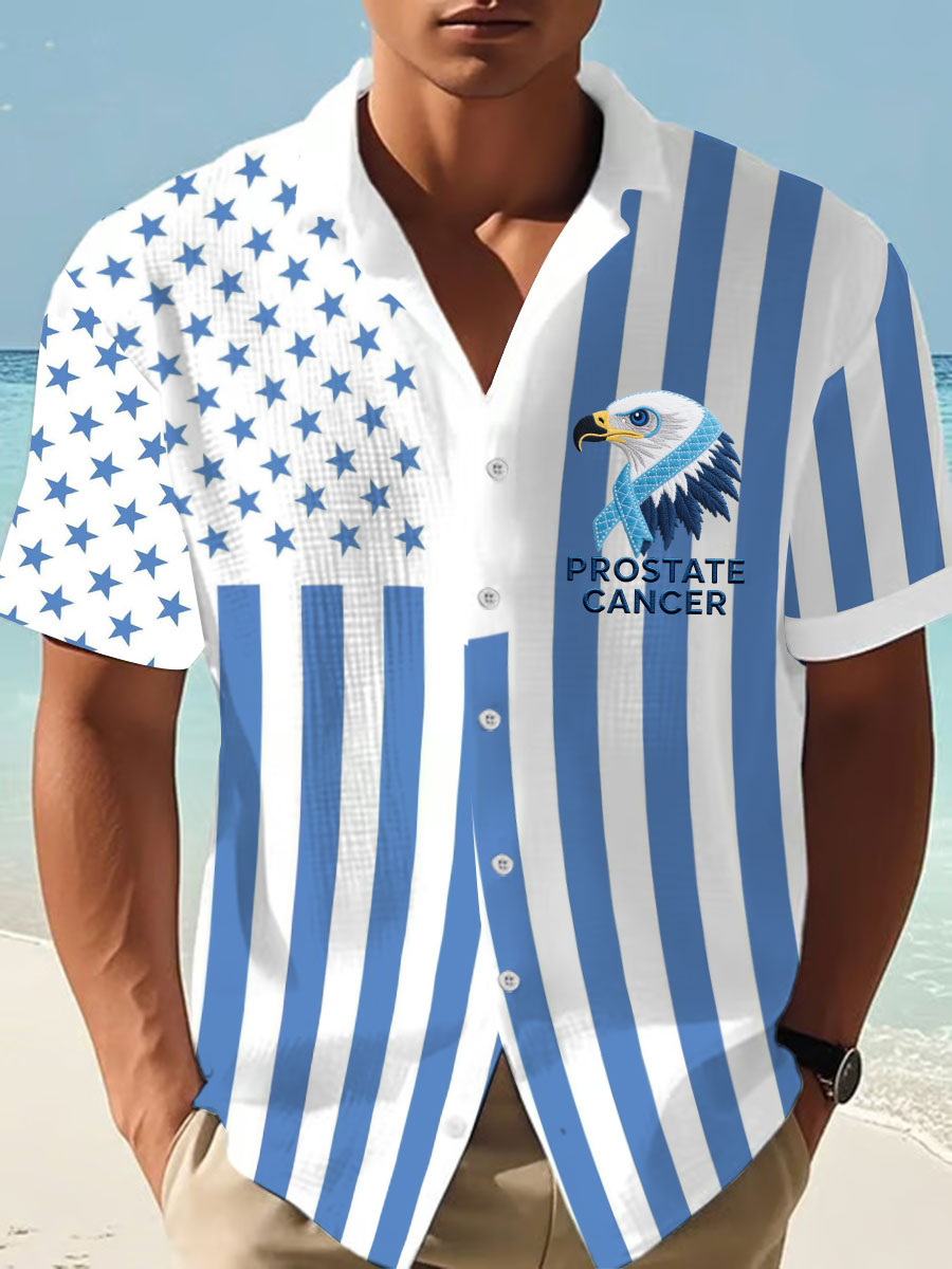 Men's Prostate Cancer Awareness Waffle Shirt