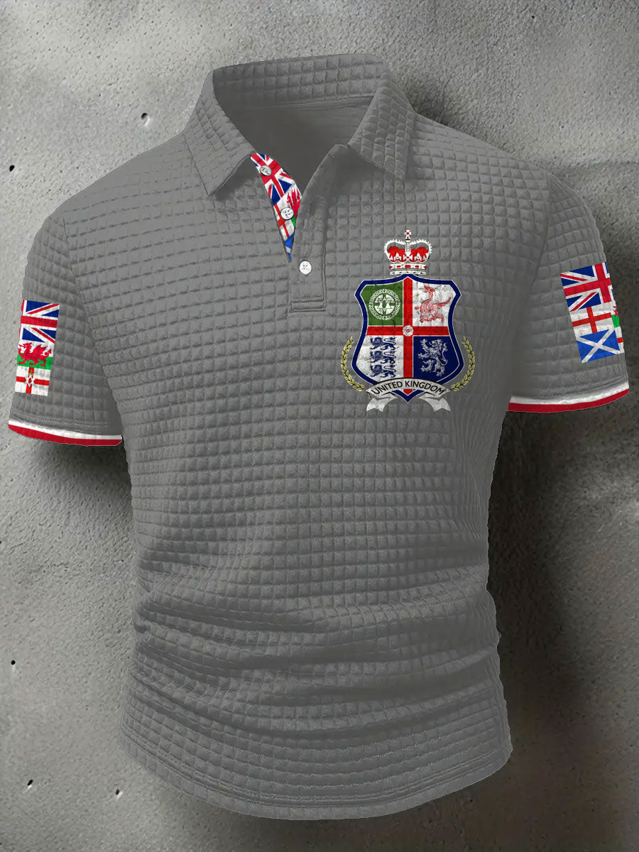 Men's UK Scotland England Northern Ireland Wales Flag Art Printed Casual Tops