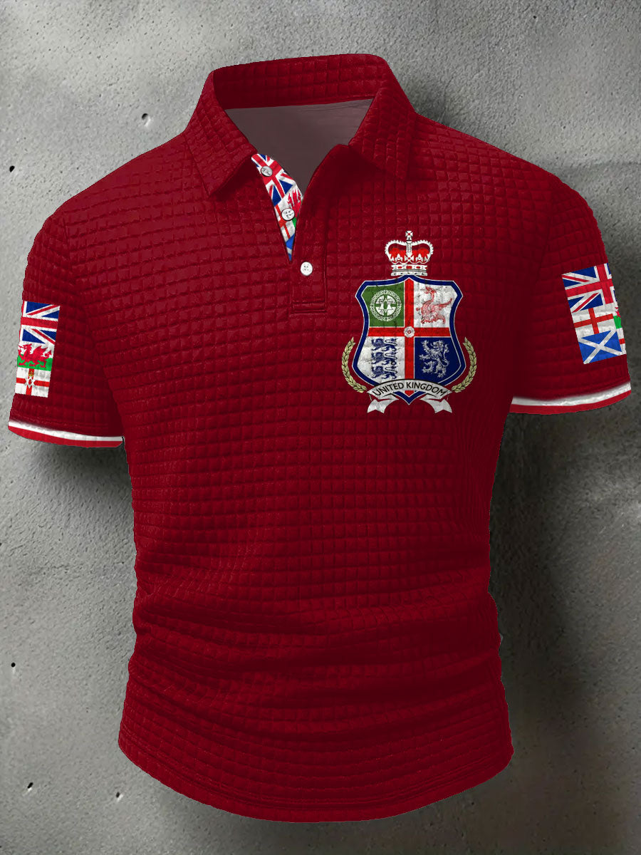 Men's UK Scotland England Northern Ireland Wales Flag Art Printed Casual Tops