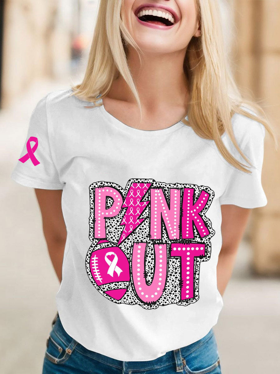 Women's Breast Cancer Awareness Rugby T-Shirts