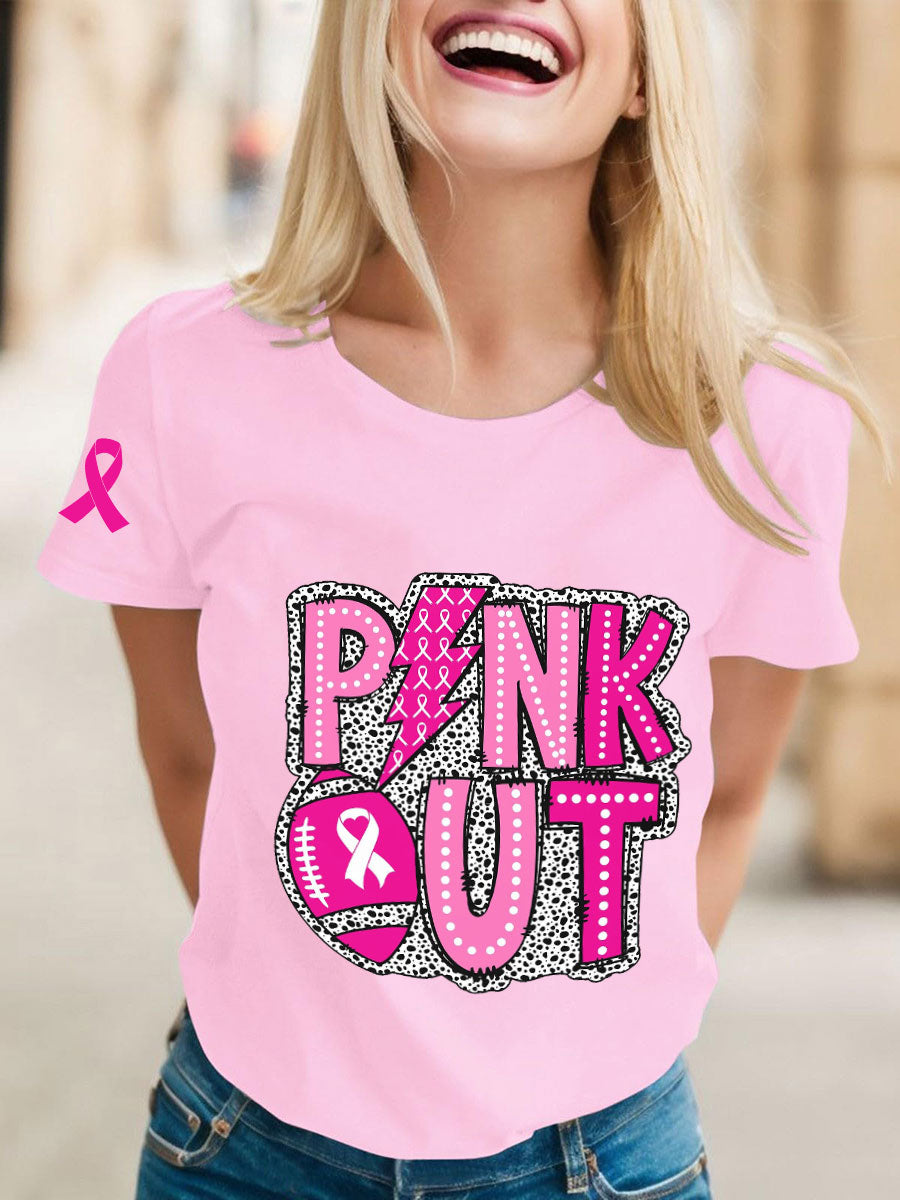 Women's Breast Cancer Awareness Rugby T-Shirts