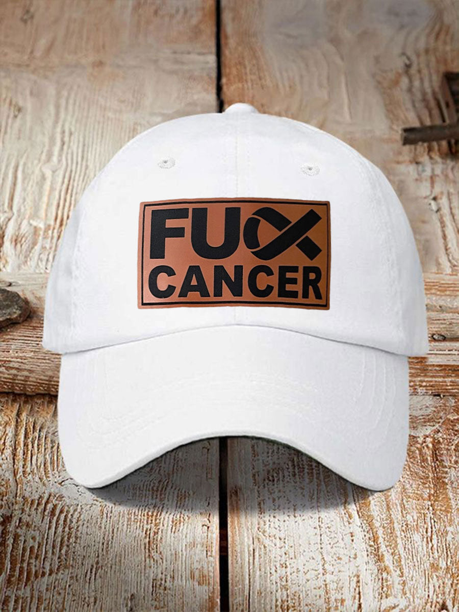FUCK cancer awareness unisex hats