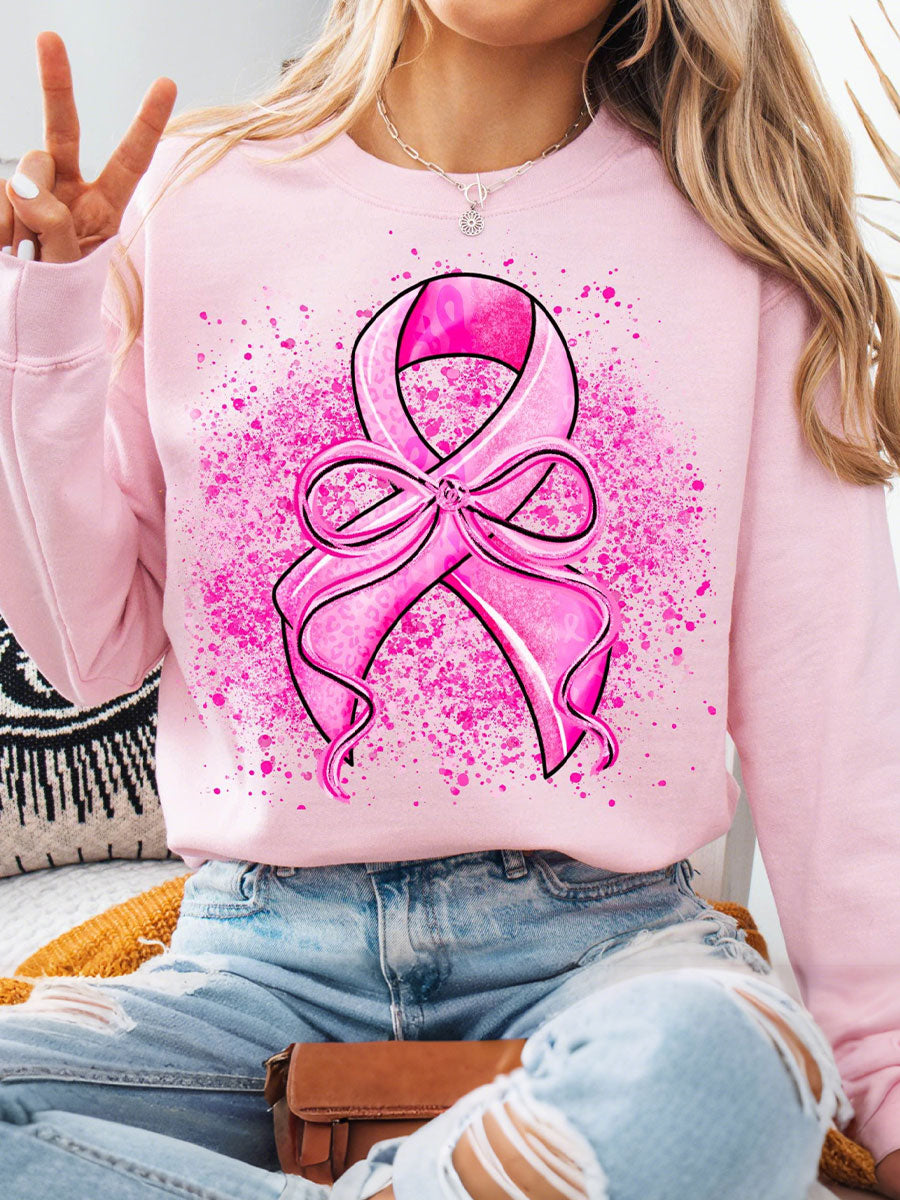 Women's Breast Cancer Awareness Pink Ribbon Sweatshirts