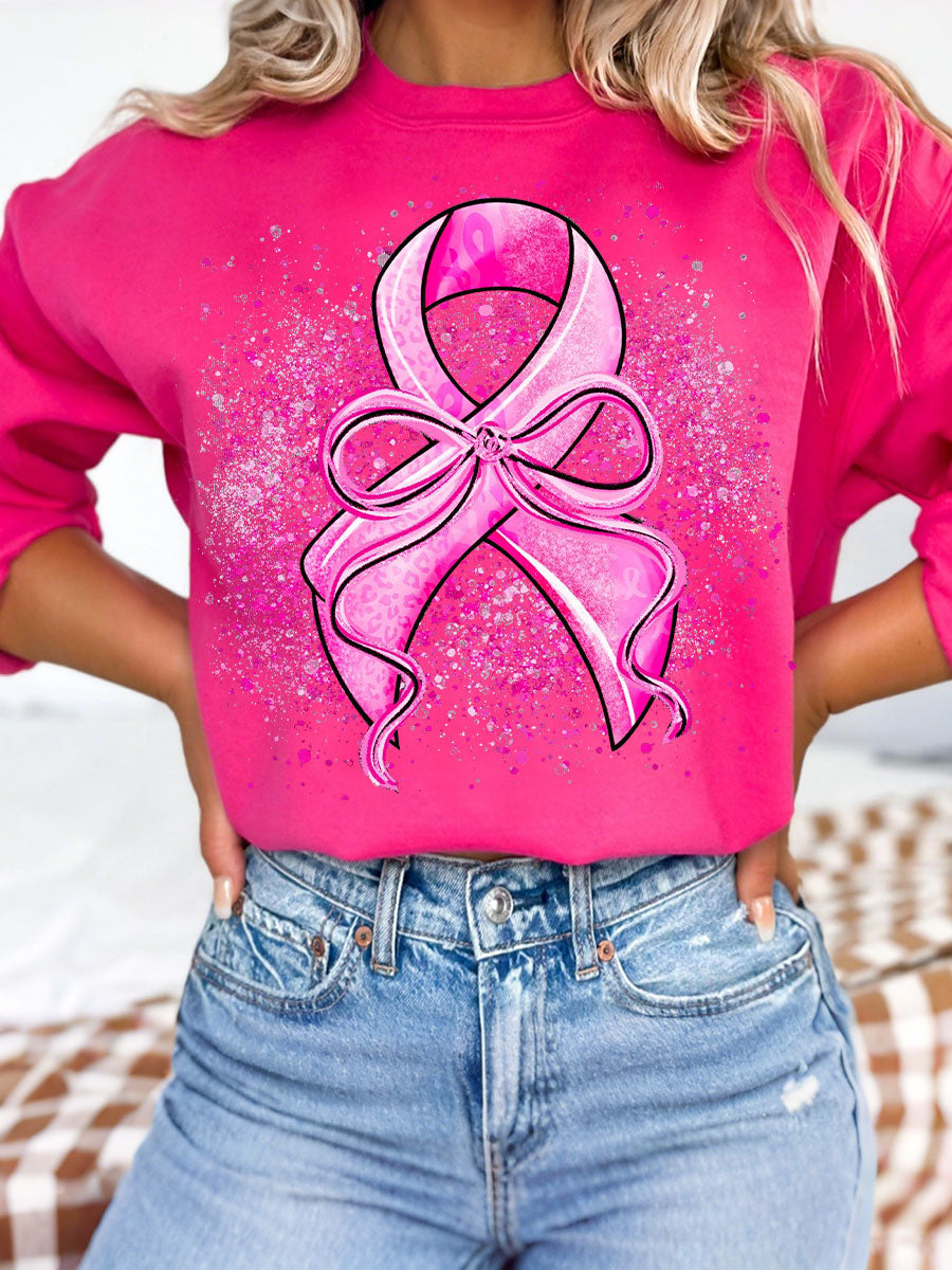 Women's Breast Cancer Awareness Pink Ribbon Sweatshirts