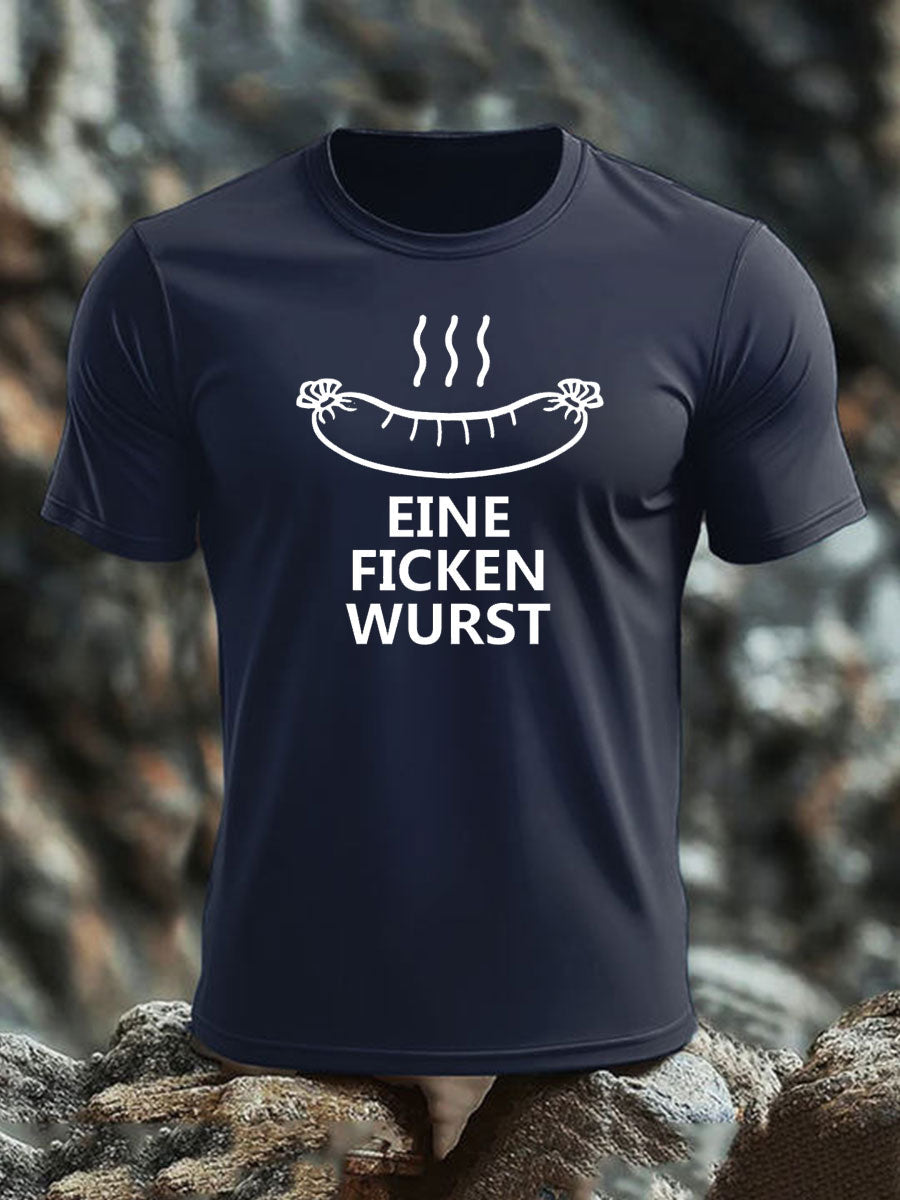 Men's Veteran imitation cotton short-sleeved T-shirt