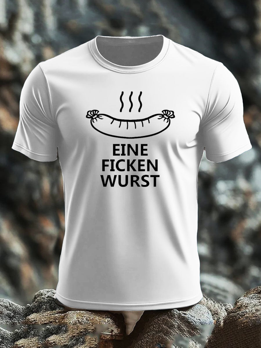 Men's Veteran imitation cotton short-sleeved T-shirt