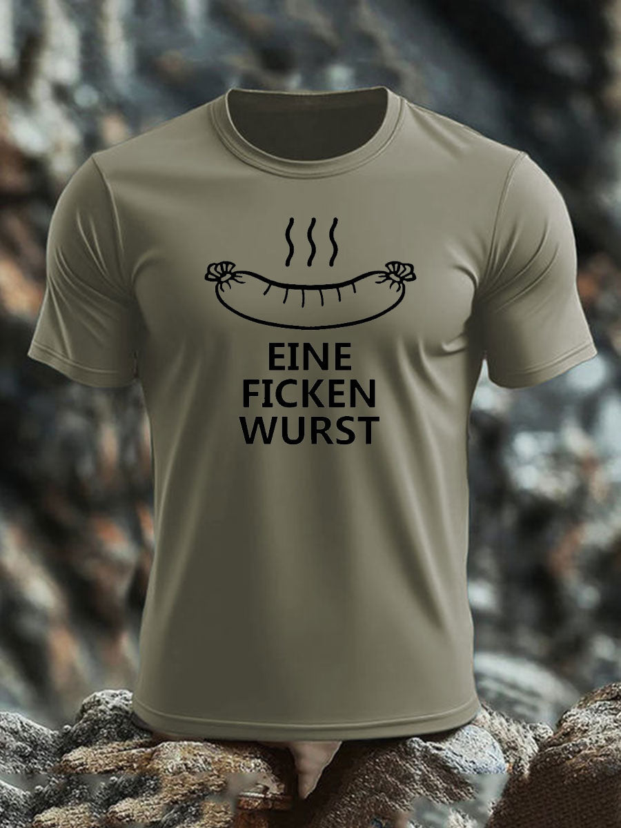 Men's Veteran imitation cotton short-sleeved T-shirt