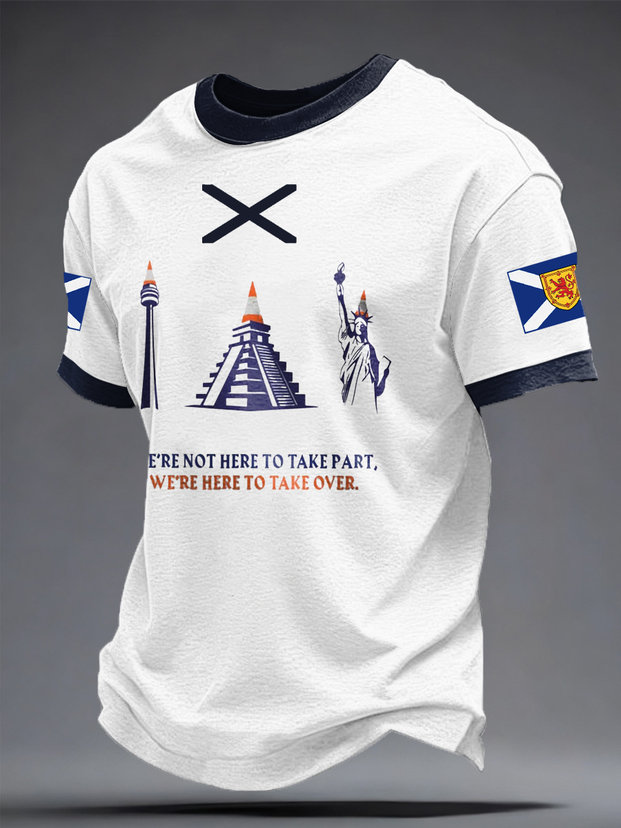 Men's Scotland Football Lover Printed T-shirt