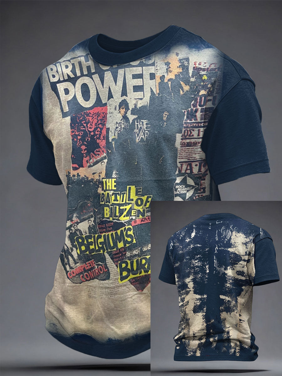 Men's UK Music Lover Printed T-Shirt