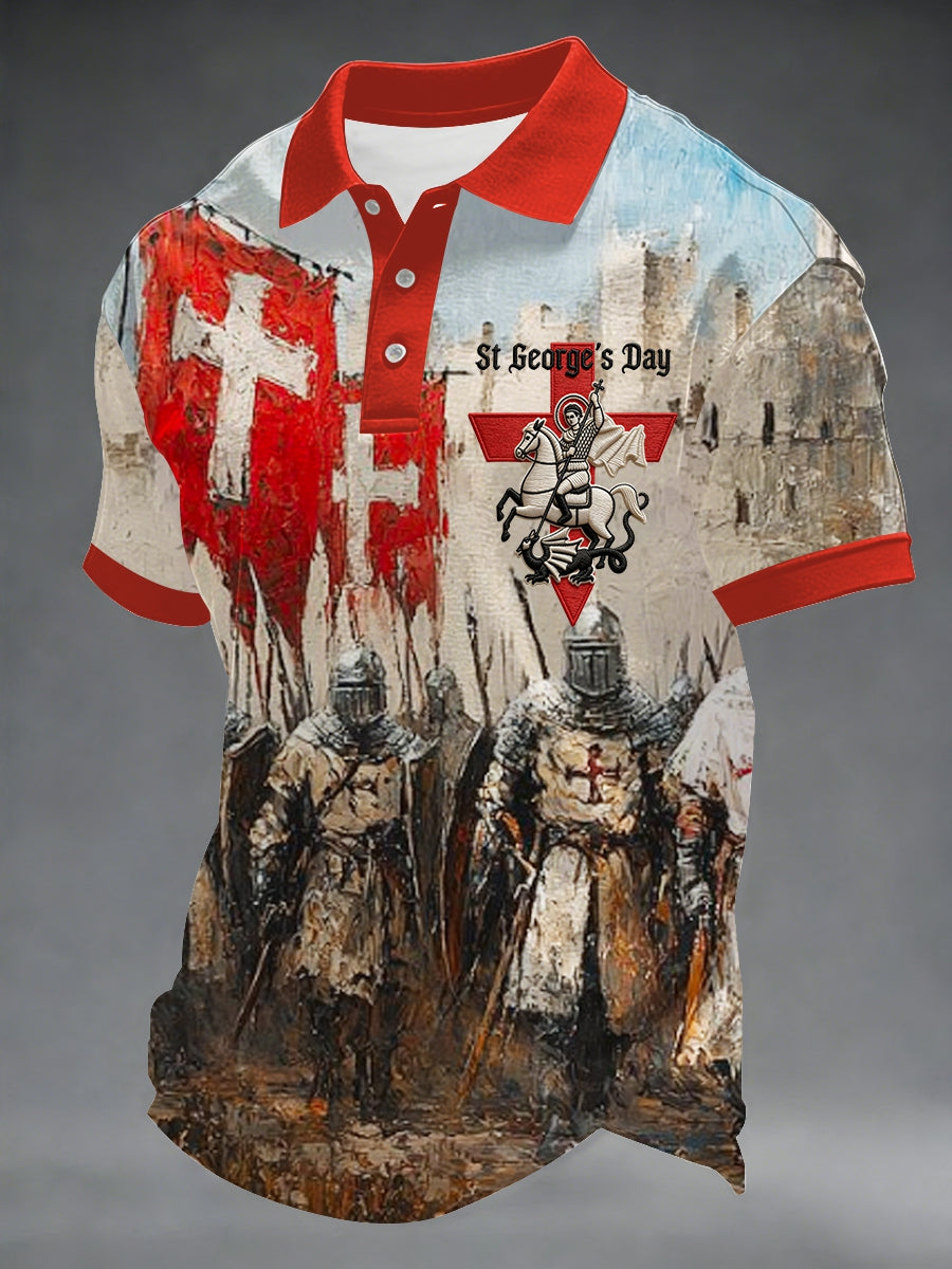 Men's St George's Day polo shirt