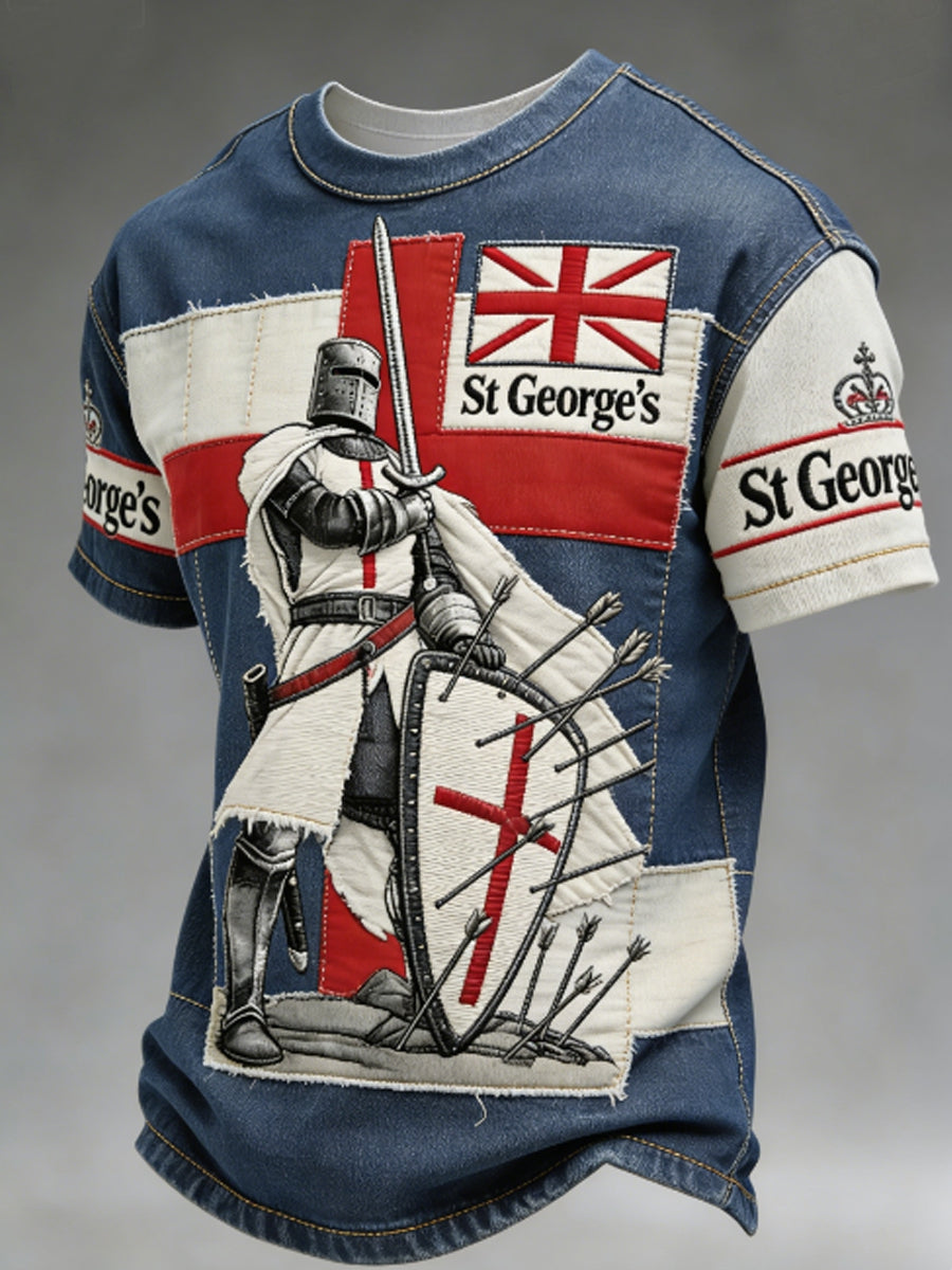 Men's St George's Day Casual Short-Sleeve Tee