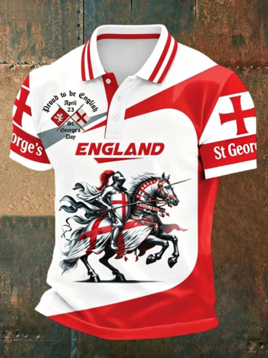Men's St George's Day polo shirt