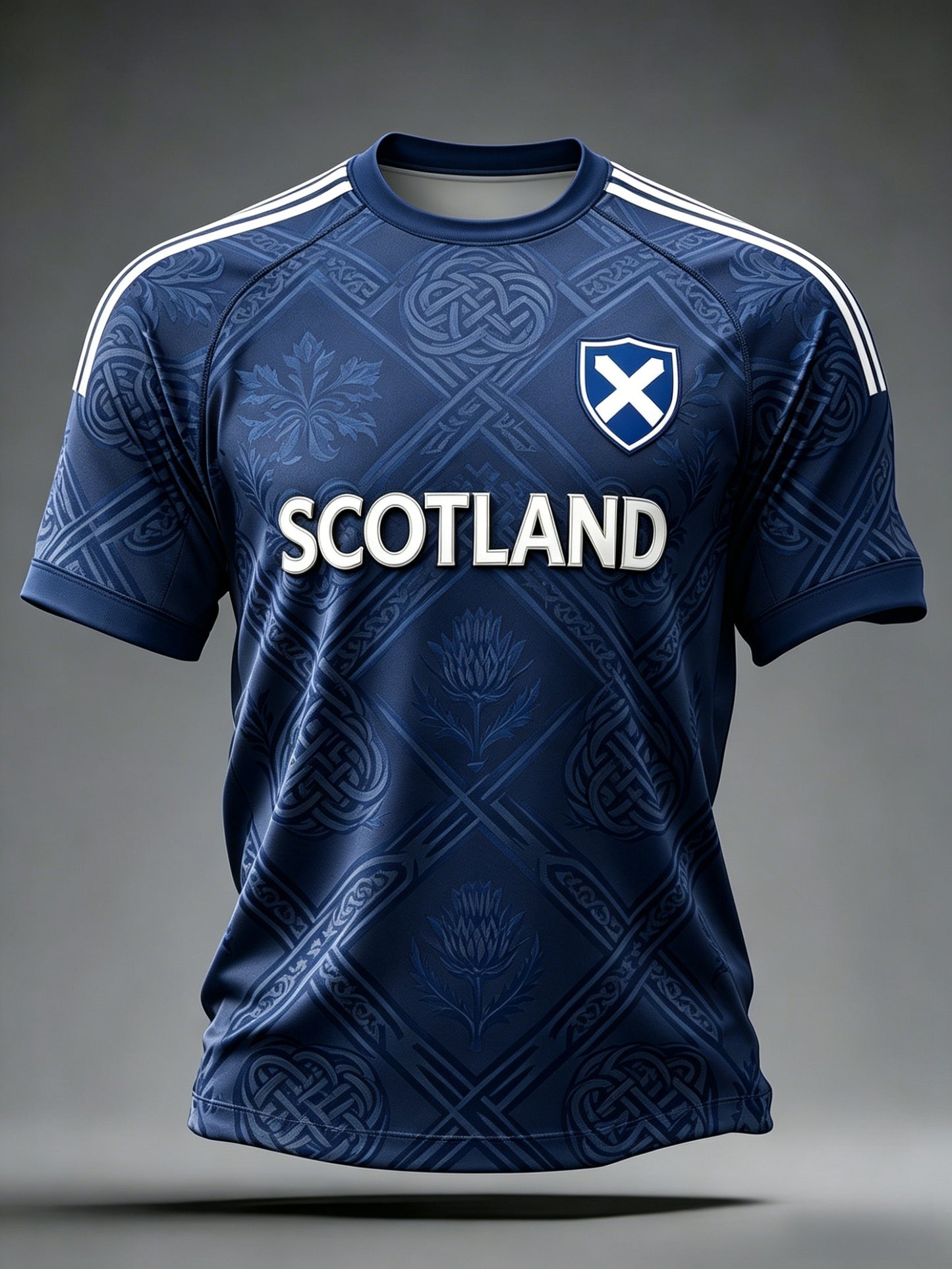 Unisex UK Scotland Football Lover 2026 Printed Casual Short-Sleeve T-Shirt