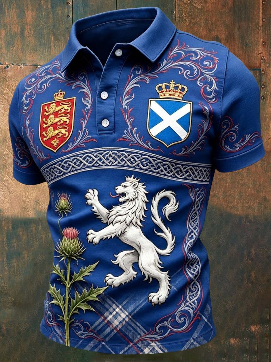 Men's UK Scotland Football Lover 2026 Printed T-shirt