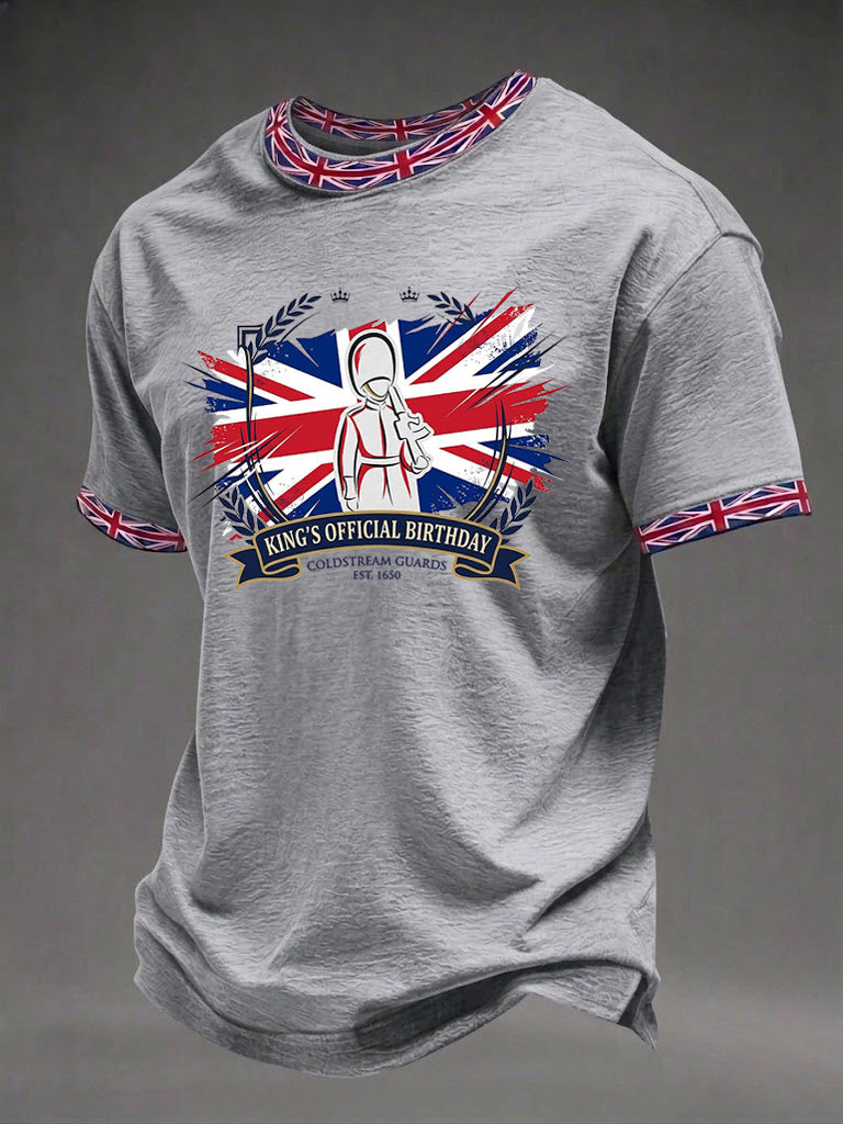 Men's King's Official Birthday Trooping The Colour Printed T-shirt