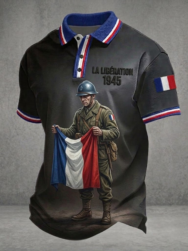 Men's LA LIBÉRATION 1945 Printed Shirt