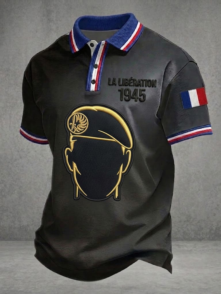 Men's LA LIBÉRATION 1945 Printed Shirt