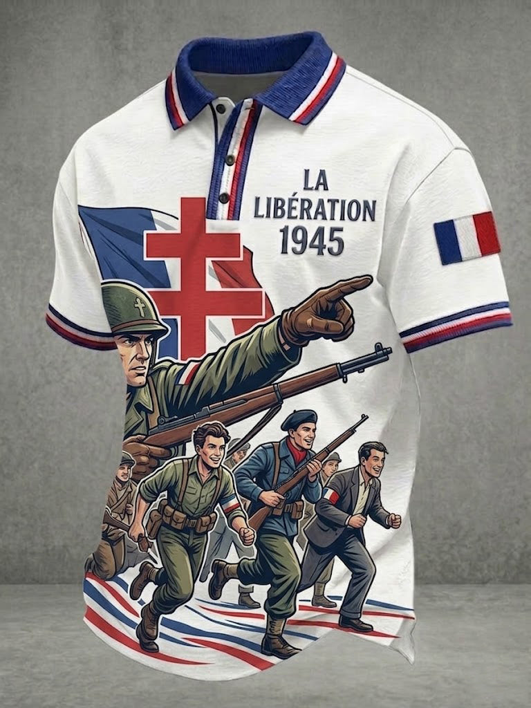 Men's Liberté J'écris Ton Nom Printed T-shirt