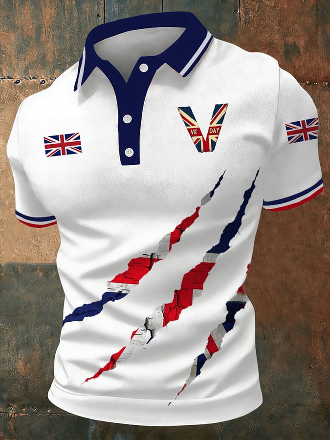 Men's European Victory Day Printed Shirt