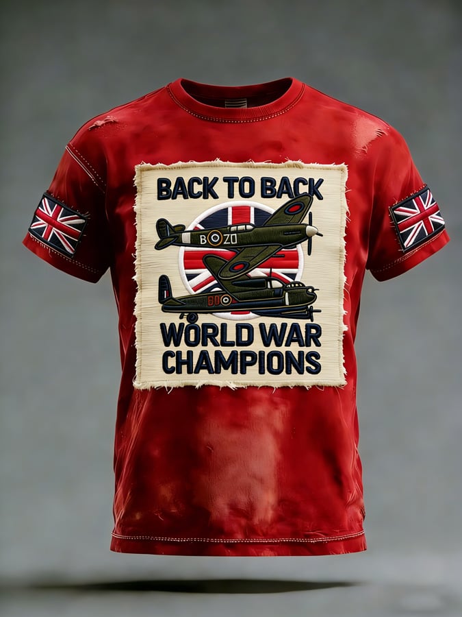 Men's European Victory Day Printed T-Shirt