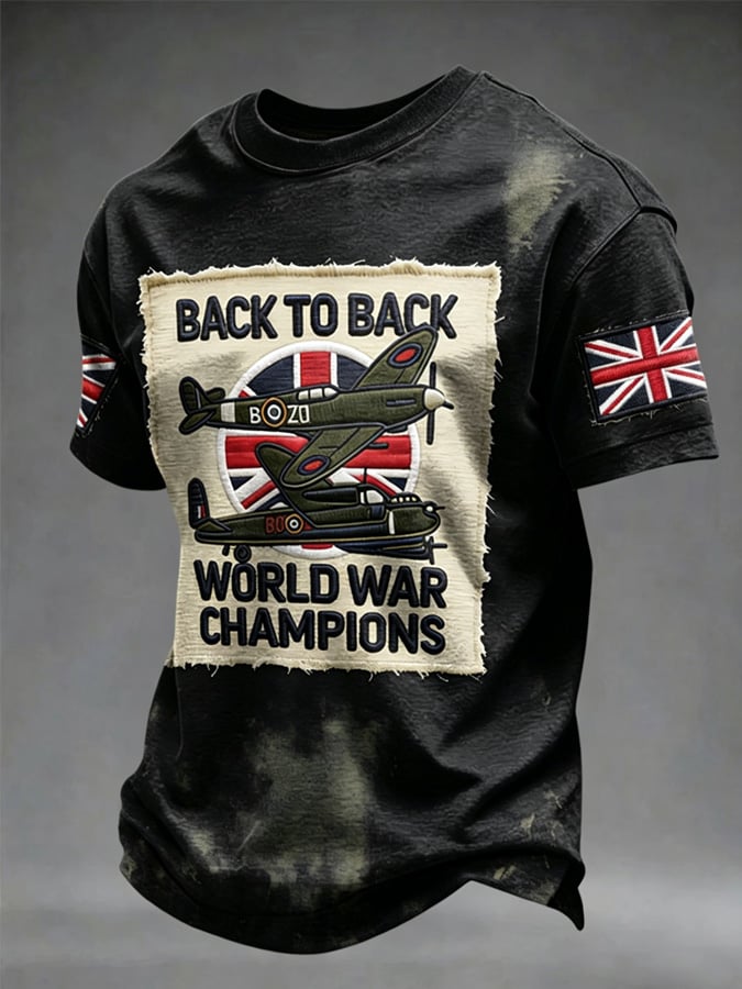 Men's European Victory Day Printed T-Shirt