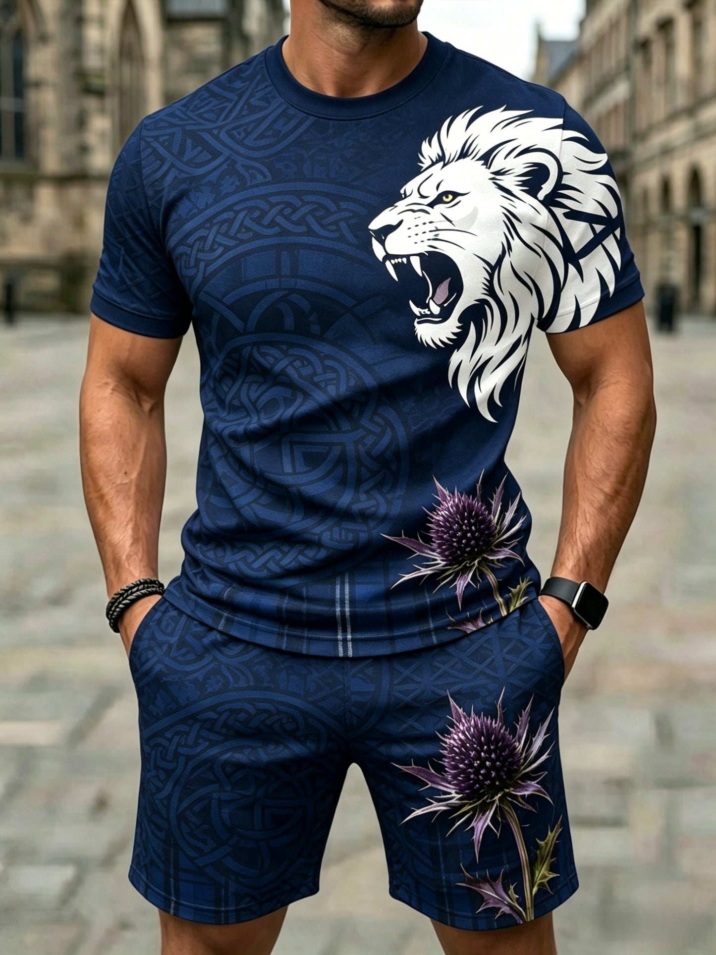 Men's UK Football Lover Scotland Printed Suits