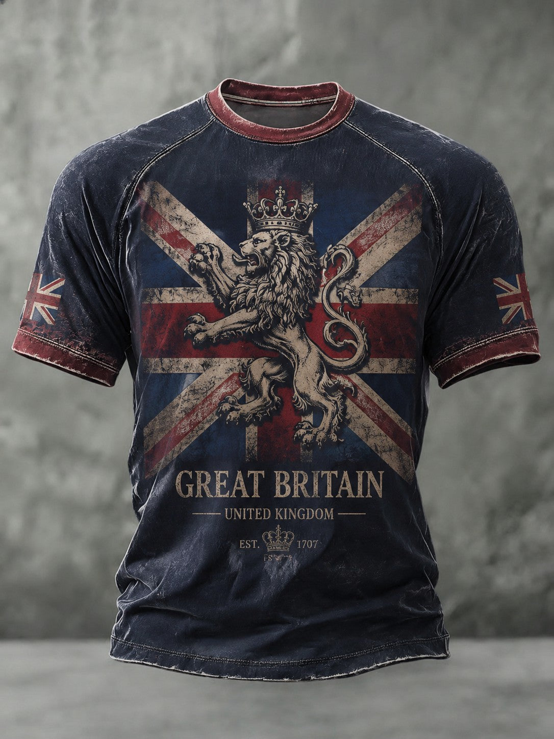 Men's British Lion Printed T-shirt