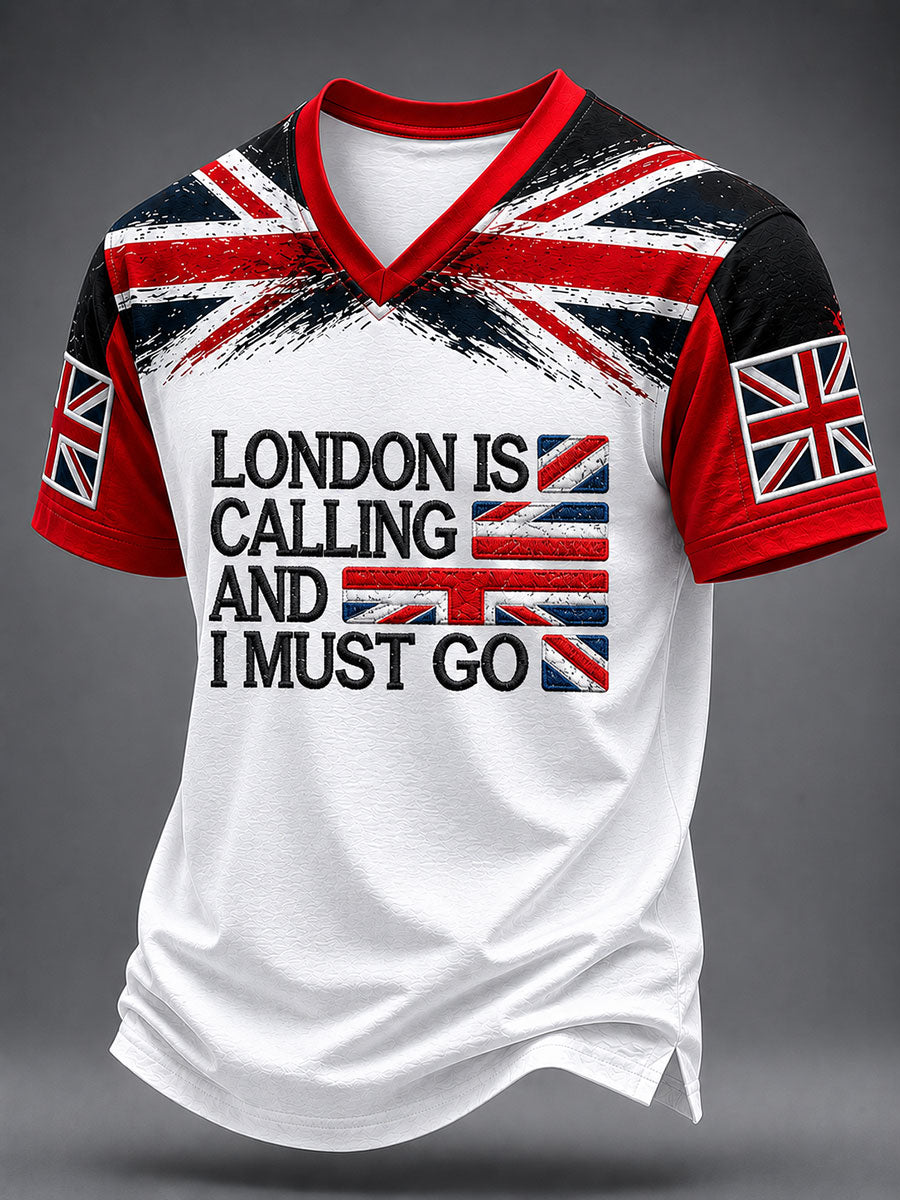 Men's London Print Casual T-Shirt