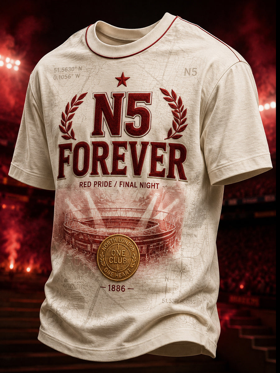 Men's North London Football Lover Printed T-shirt