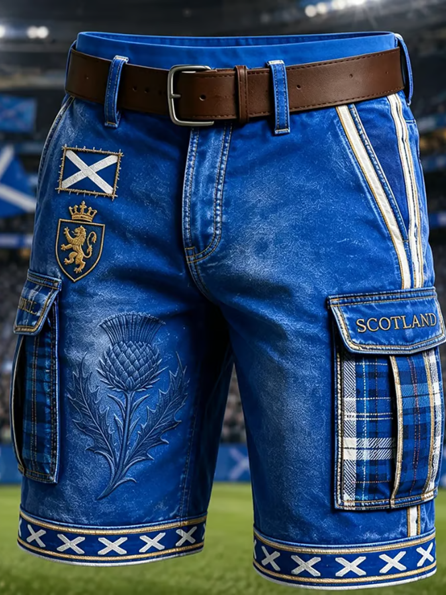 Men's UK Football Lover Scotland Printed shorts