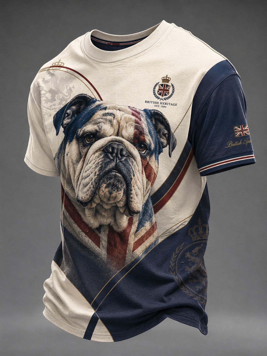 Men's British Bulldog Printed T-shirt