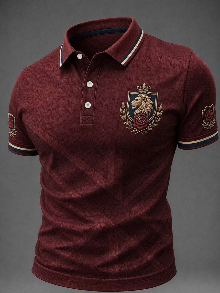 Men's British Art Printed Short Sleeve Top