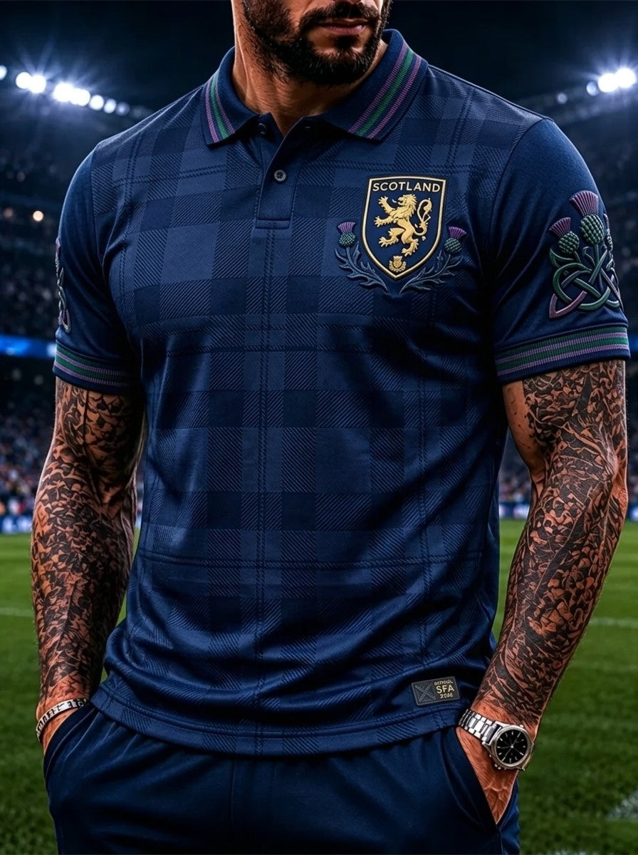 Men's UK Scotland Football Lover 2026 Printed T-shirt