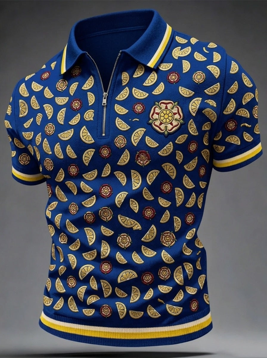 Men's Vintage British The Stone Roses Band Polo Shirt