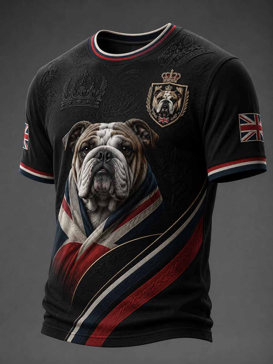 Men's British Style Printed T-shirt