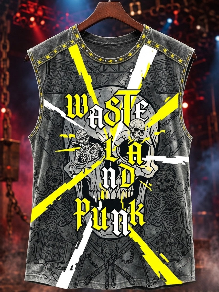 Men's Vintage British Iron Maiden Rock Art Vests