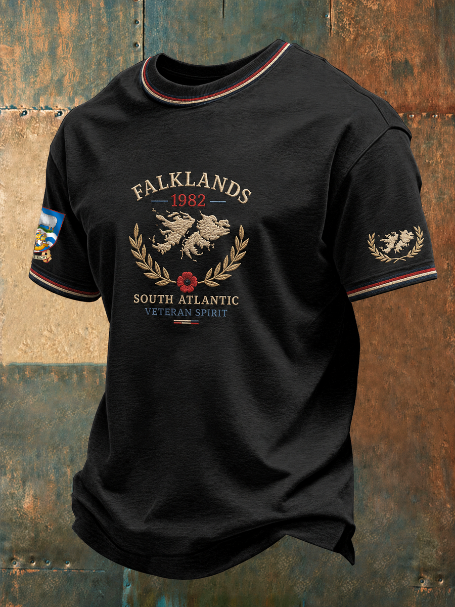 Men's Falklands War Veteran Printed short sleeves t-shirt