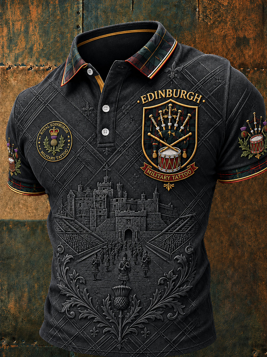 Men's Edinburgh Art Lover Printed Short Sleeve Top