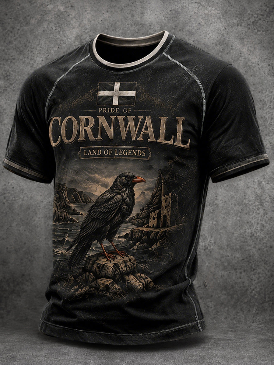 Men's Cornwall Print Casual T-shirt