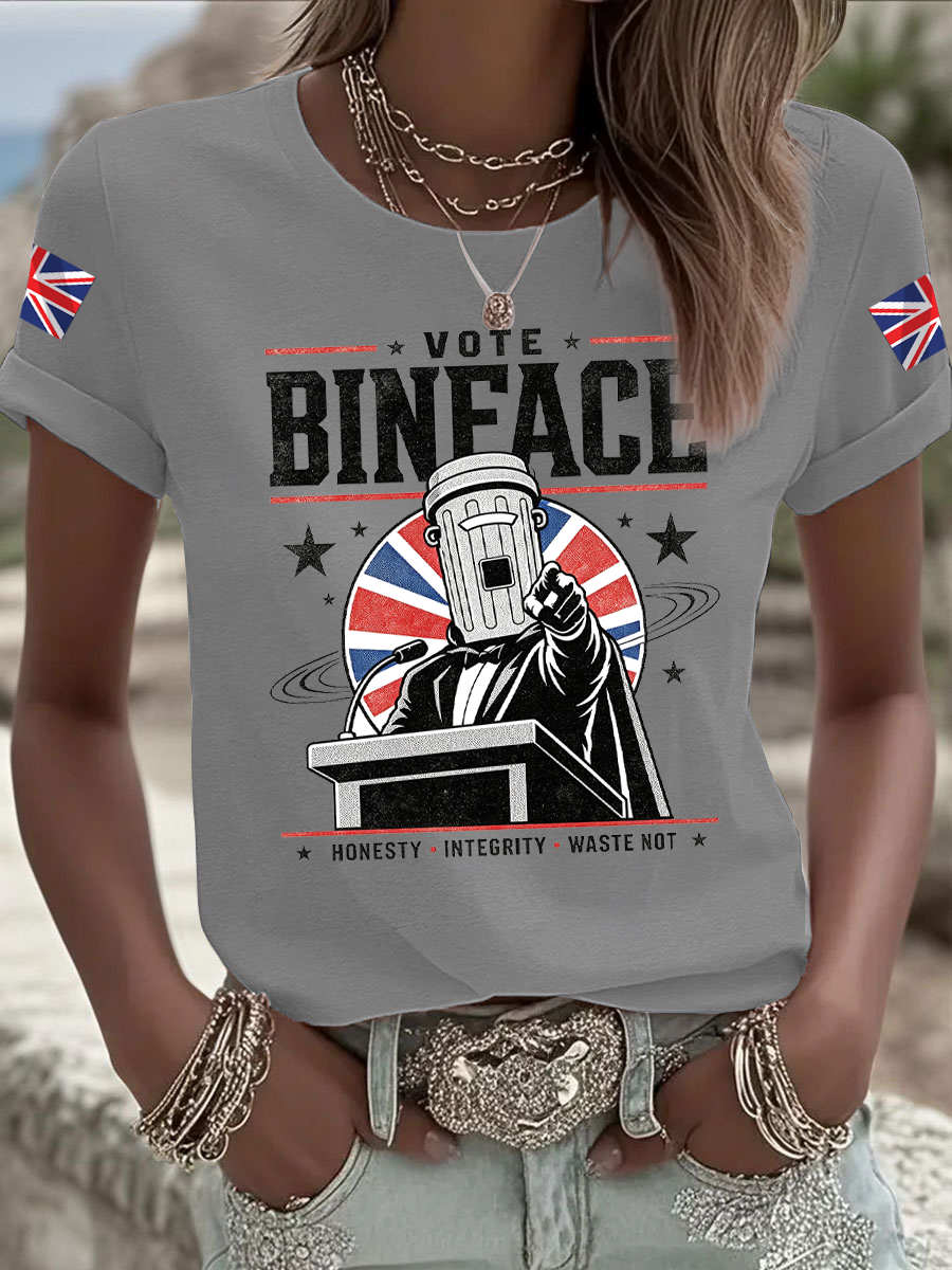Women's count binface Iron On Short Sleeve T-Shirt